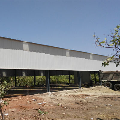 ผลิตและจัดหาโครงสร้างเหล็กสำเร็จรูปสำหรับคลังสินค้าแบบ Portal Frame ที่ออกแบบตามสั่งในประเทศเบนิน